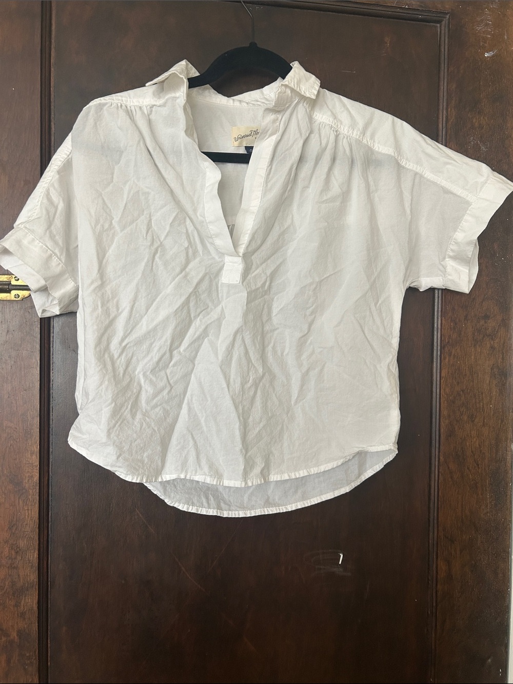 Universal Thread White Shirt with Black Trim